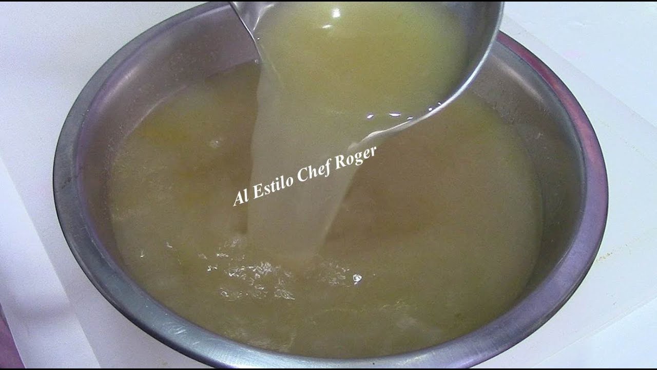 Fumet de pescado, Receta, # 150, Caldo base de pescado
