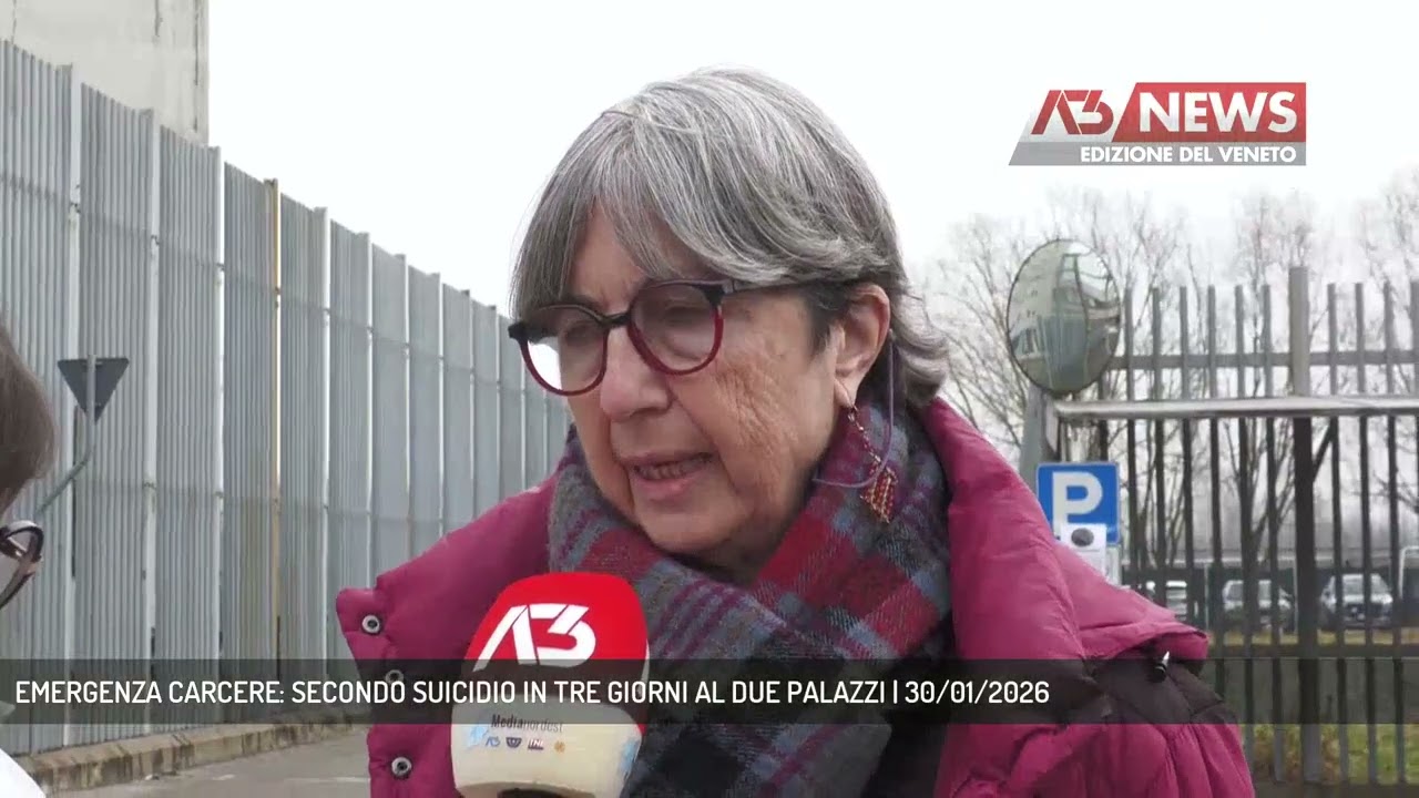 EMERGENZA CARCERE: SECONDO SUICIDIO IN TRE GIORNI AL DUE PALAZZI | 30/01/2026