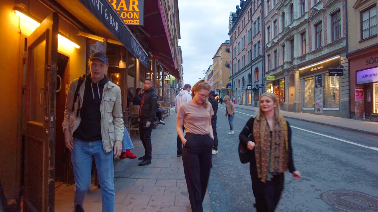 Stockholm, Sweden Evening Walk in Södermalm District (4K, 60fps)