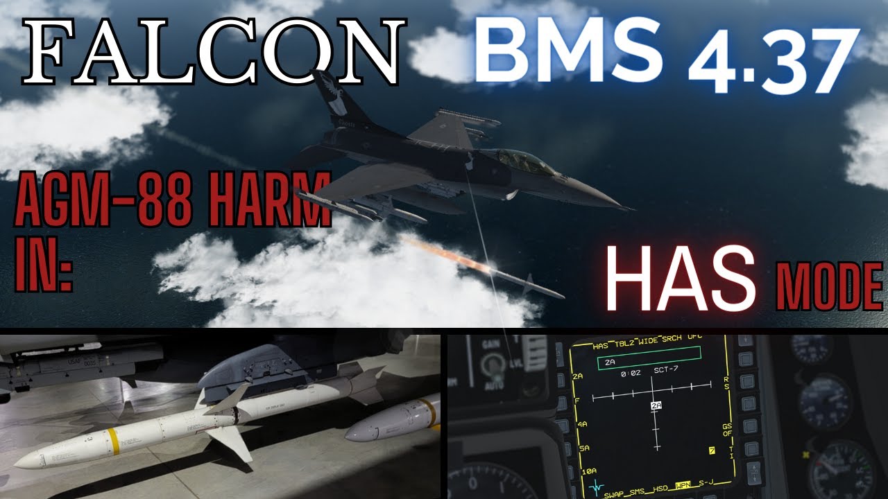 Учебное пособие по Falcon BMS 4.37 — AGM-88 HARM в режиме HAS