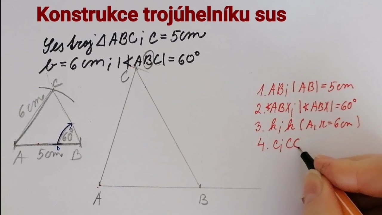 Konstrukce trojúhelníku - sus