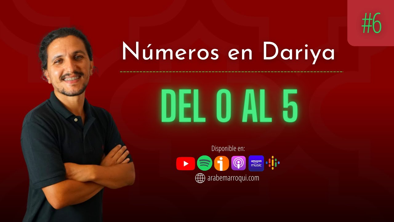 #6 Los números en Árabe Marroquí Dariya / Darija 🔢 0-5 (Parte 1)