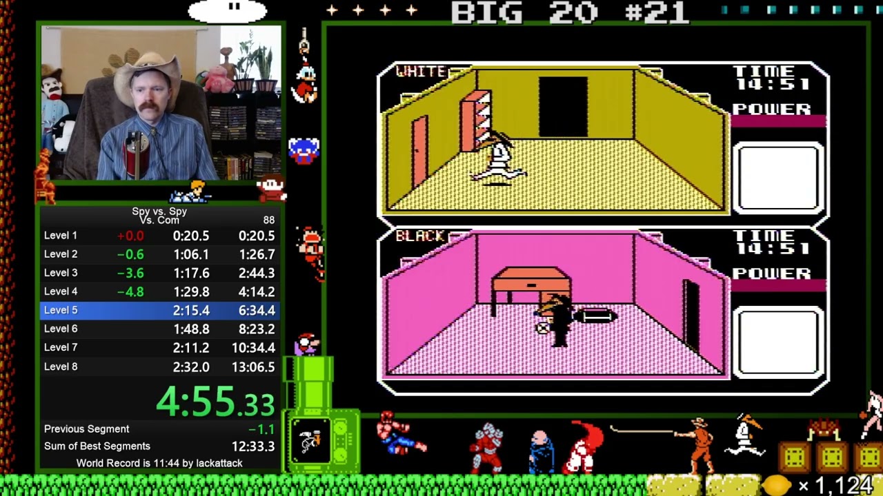 Spy vs Spy (NES) speedrun in 12:27 by Arcus