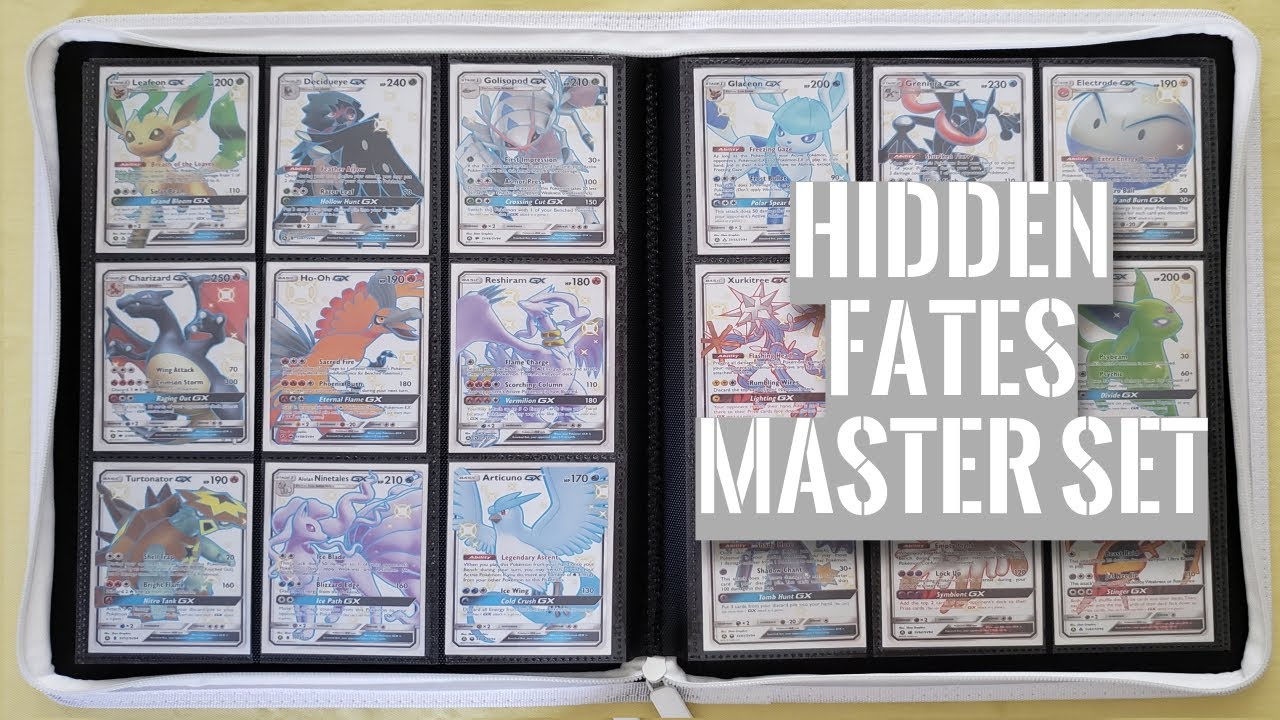 Pokemon Hidden Fates Complete Master Set - 219 Cards with Shiny Charizard, Espeon, Mewtwo, and More!