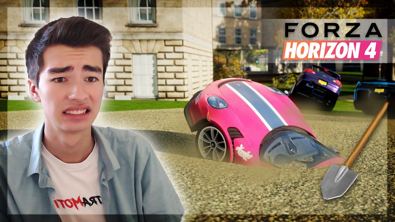 BURYING A PORSCHE IN FORZA... (Forza Funny Moments)