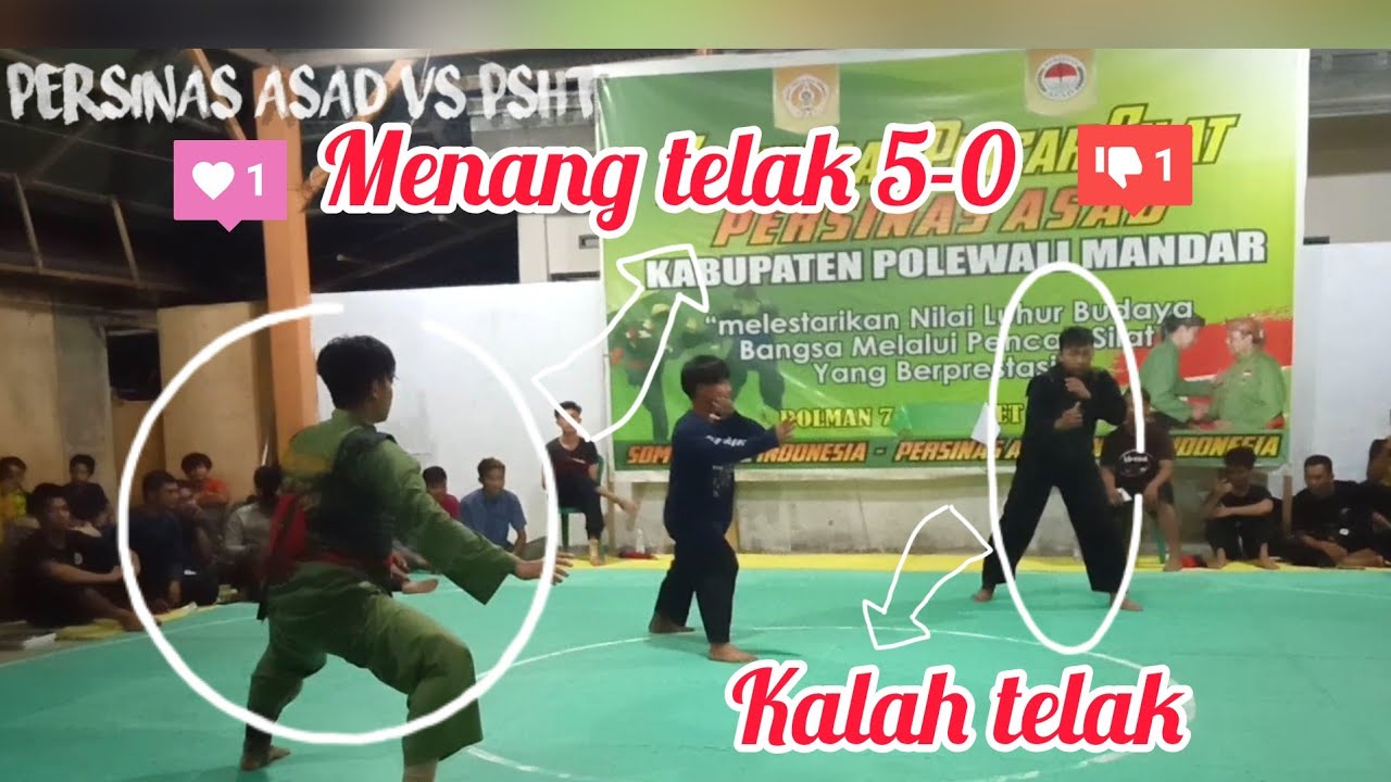Viral banget..!!! PERSINAS ASAD VS PSHT, kalah telak 5-0 fisik gk kuat..!! #10