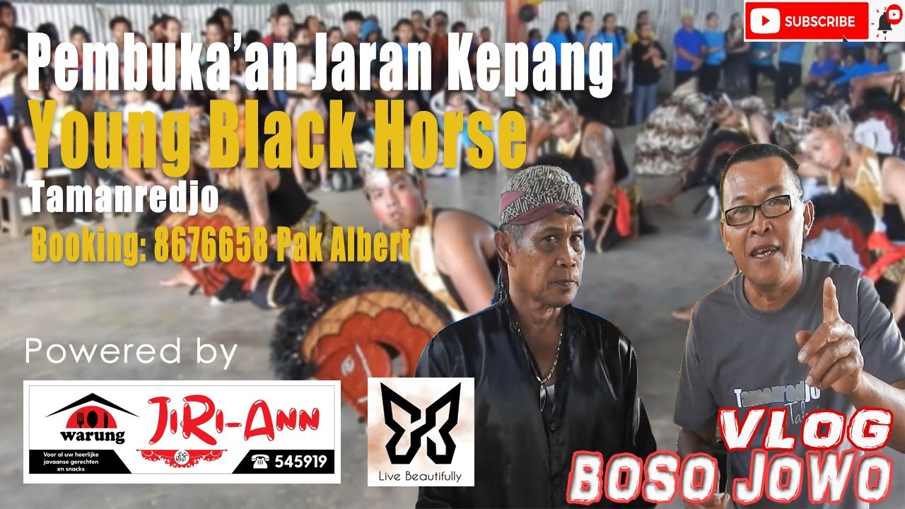 Pembukaan Jaran Kepang Young Black Horse songko Tamanredjo negara Suriname
