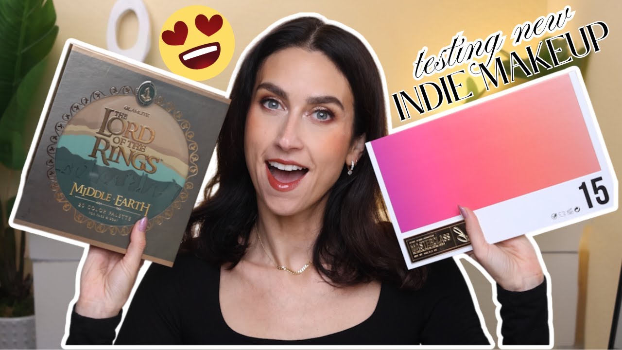TESTING NEW INDIE MAKEUP!! | Blend Bunny x Jordan Liberty Masterclass & Glamlite x LOTR!