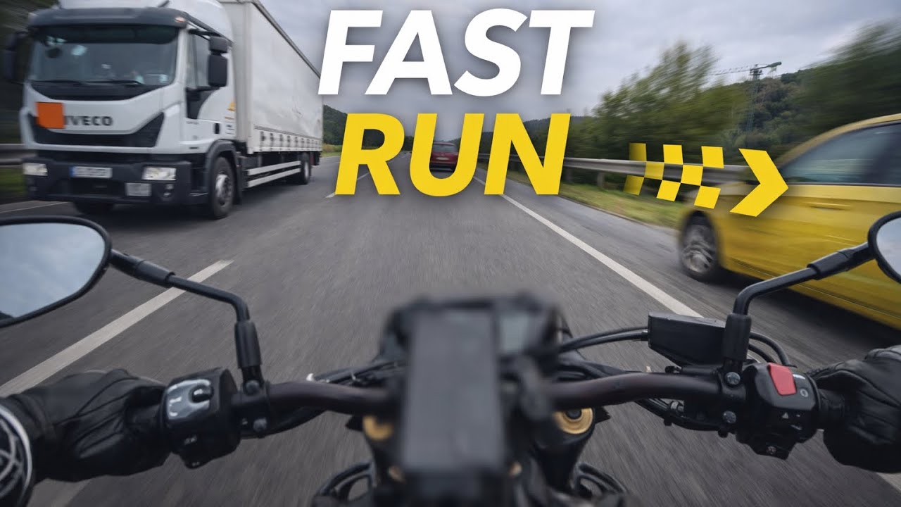 4k Fast Highway Run on the GSX-S1000