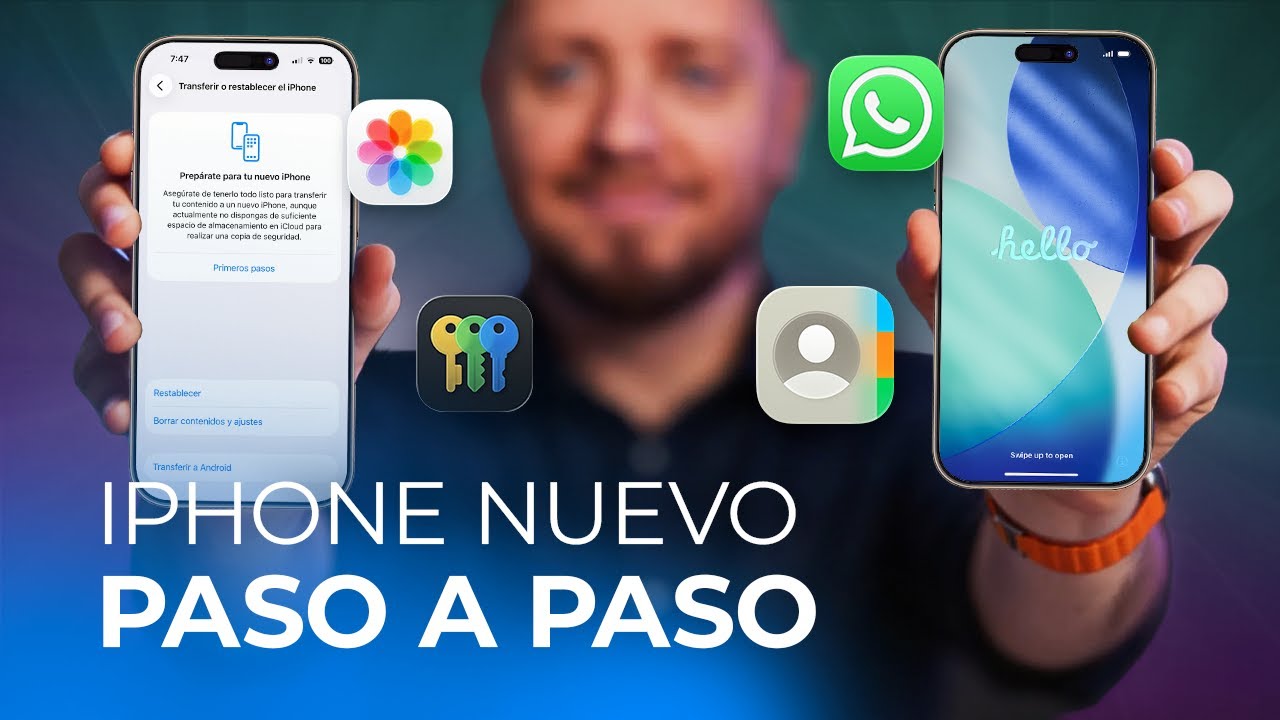 Cómo PASAR DATOS de tu iPhone antiguo al nuevo SIN PERDER NADA (Guía 2026)