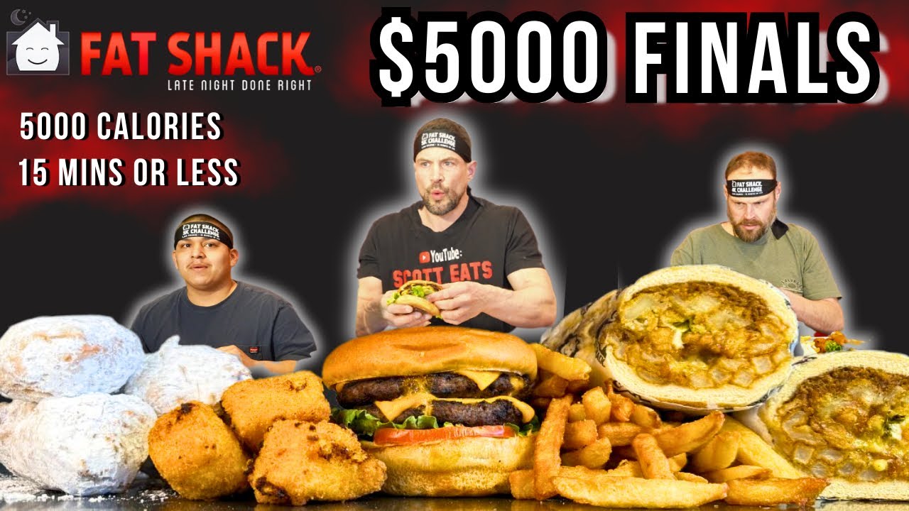 WIN $3000 CASH FROM $5000 PRIZE POOL! FAT SHACK 5K CHALLENGE FINALS 🤯 INSANE FOOD CHALLENGE!!!