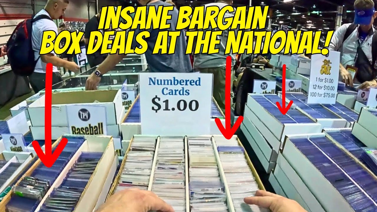 Finding Bargain Box Steals at The 2025 National Sports Card Convention! 