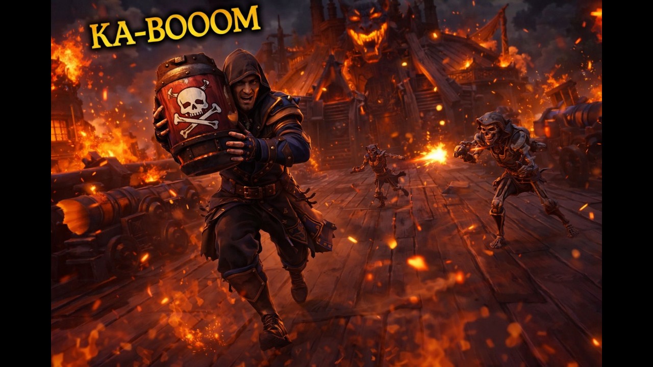 Sea of Thieves Burning Blade Ka-Booom !