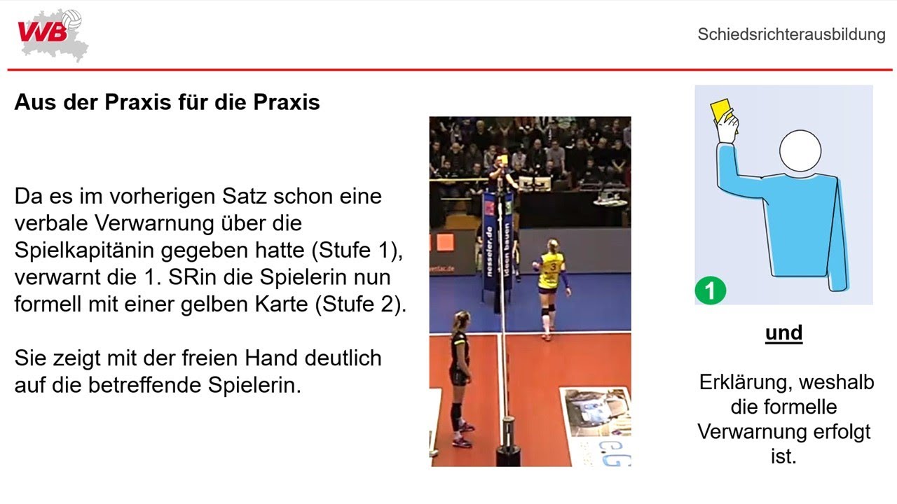 Volleyball, VVB Lehrvideo zum Umgang mit Fehlverhalten, Schwerpunkt: geringfügiges Fehlverhalten