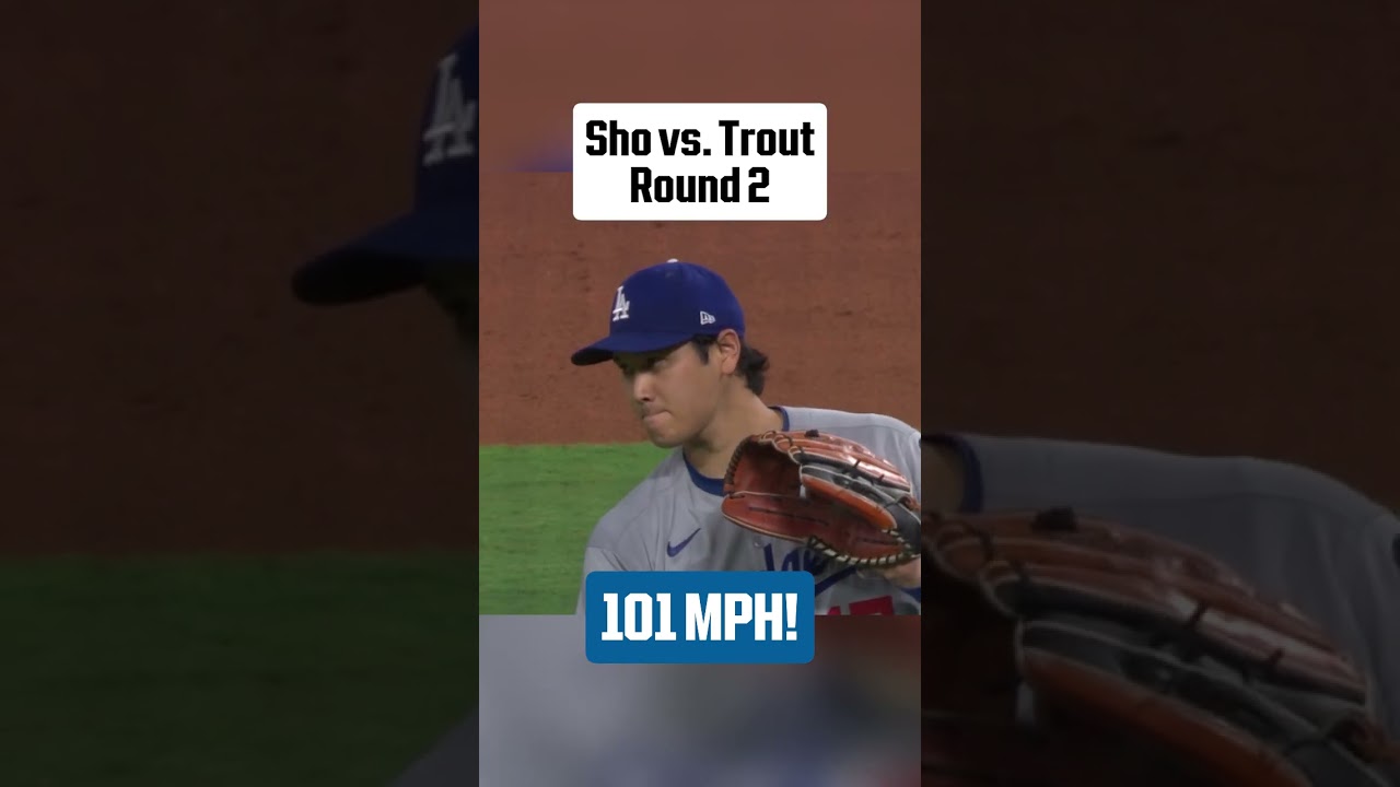 101 MPH paint from Shohei Ohtani to strike out Mike Trout again! 🎨  | 大谷翔平ハイライト