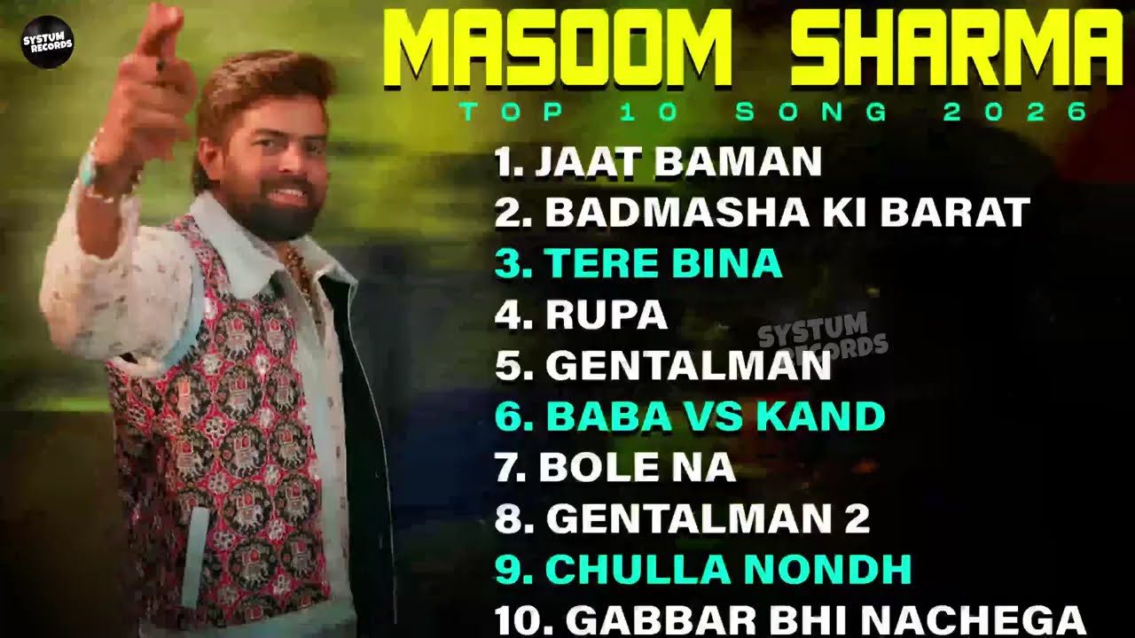 Masoom Sharma New Song | New Haryanvi Song 2025 | Masoom Sharma | Masoom Sharma Hit Songs Jukebox