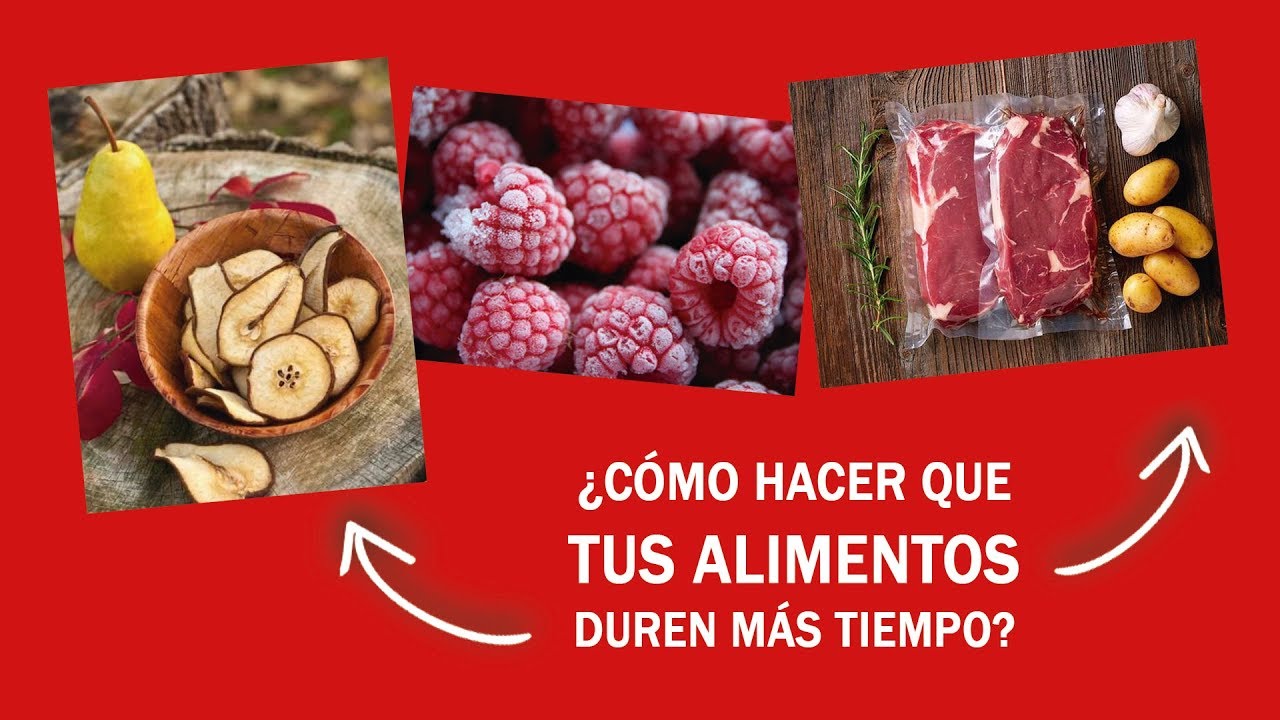 ¿CÓMO CONSERVAR ALIMENTOS? 👉 Deshidratación, Congelación y Envasado al vacío