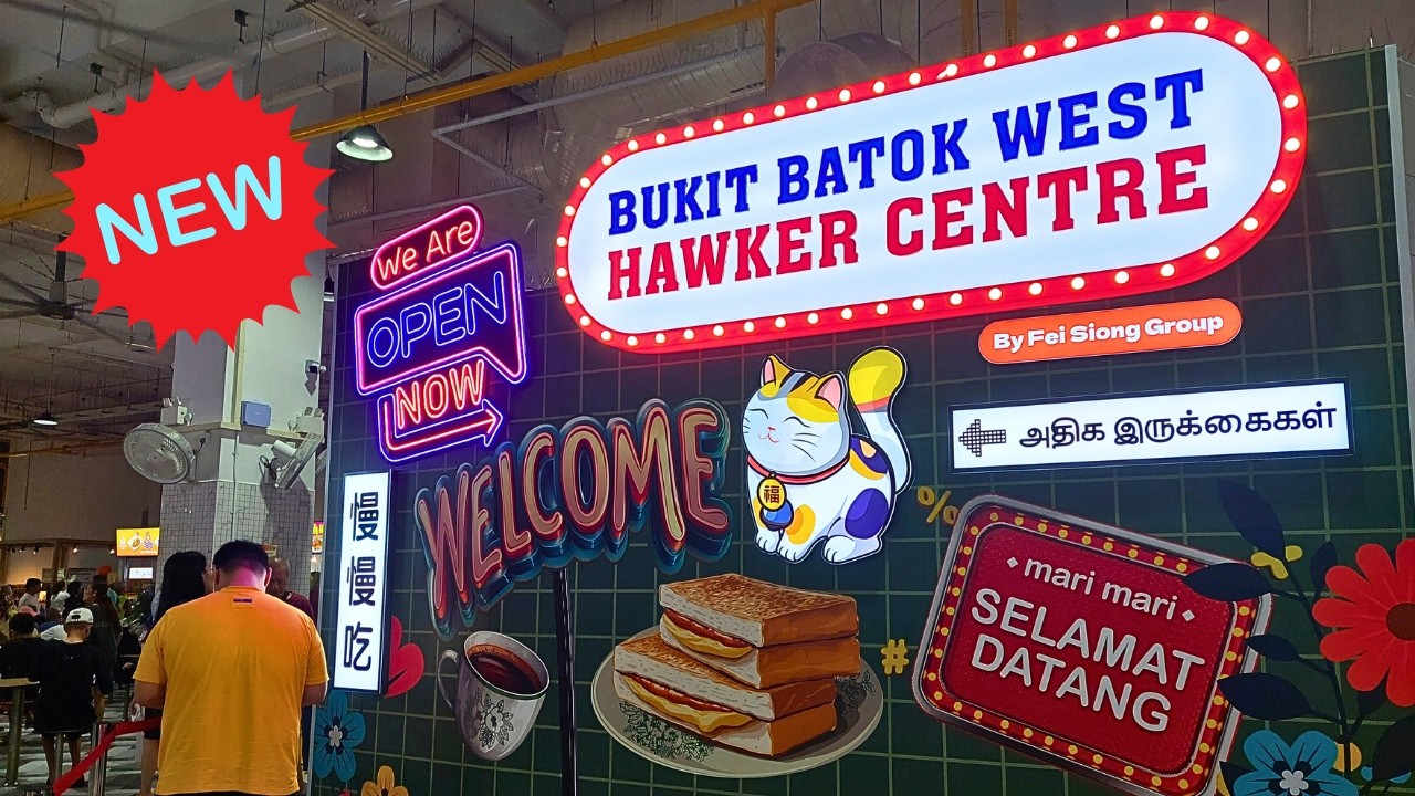 Newly Opened Bukit Batok West Hawker Centre | Singapore