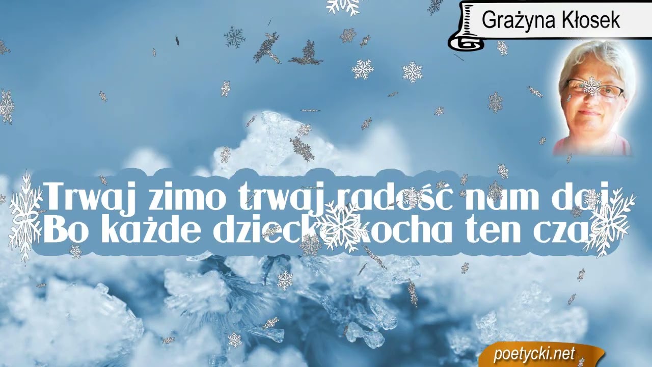 Ze śniegu lepią białe bałwanki  Nos to marchewka oczy węgielki. Piosenka o zimie
