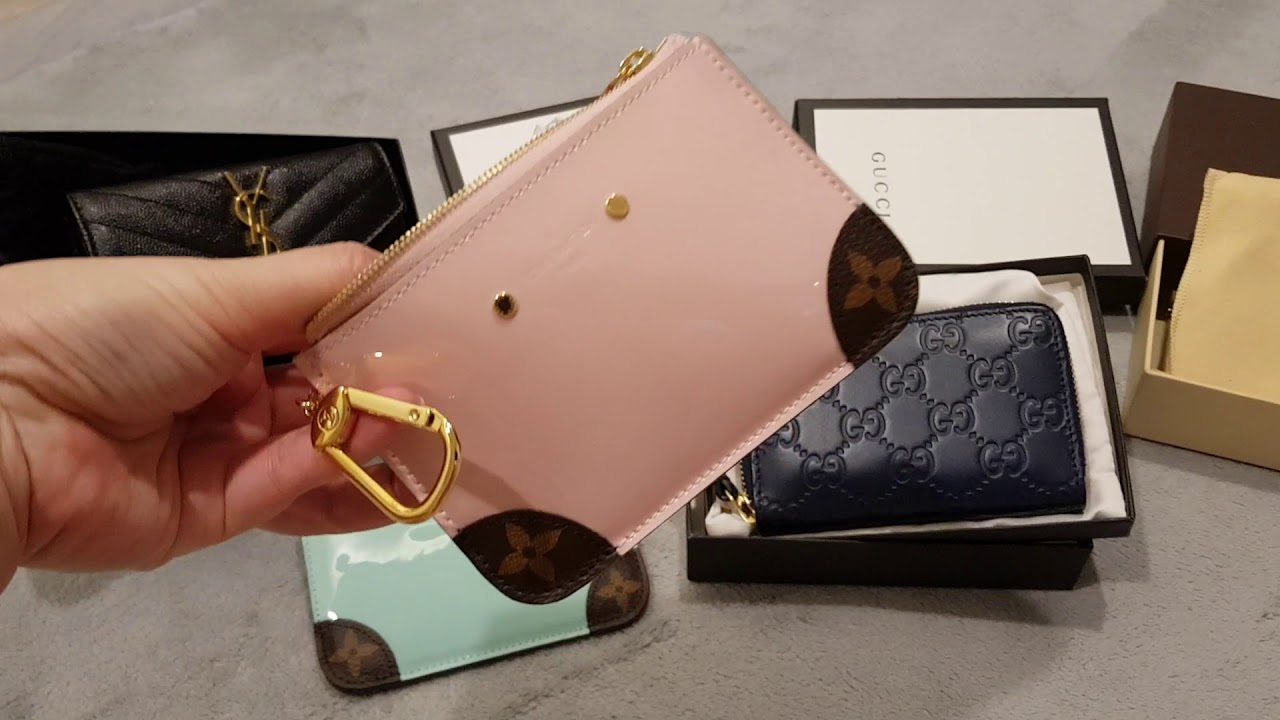 Reveal 2/3💖SLG💖 Gucci / Louis Vuitton / LV / Saint Lauren . Card holders . Cles pochette . Pouch