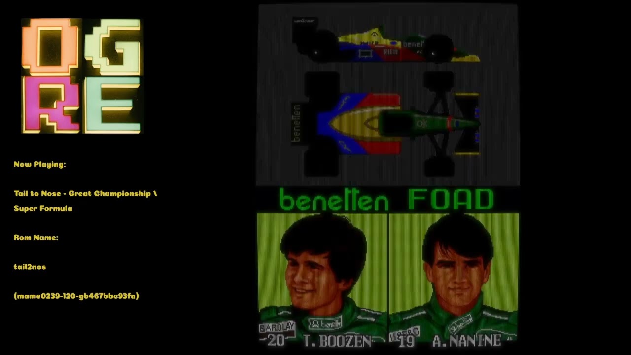 OGRE [MAME WIP 0.240] Tail to Nose - Great Championship / Super Formula