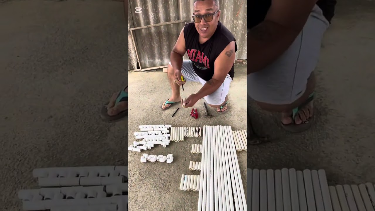 Cómo hacer un zapatero con tubos de P.V.C.