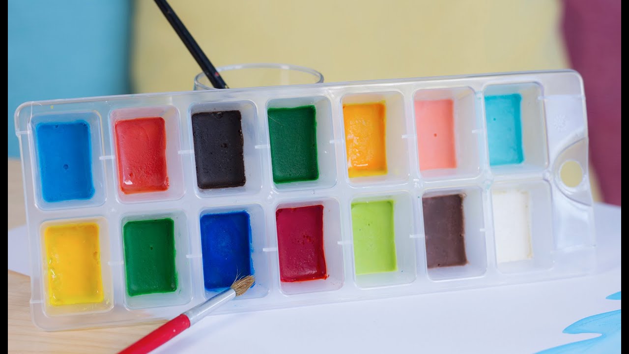 DIY : faire des Aquarelles maison sans danger pour les enfants