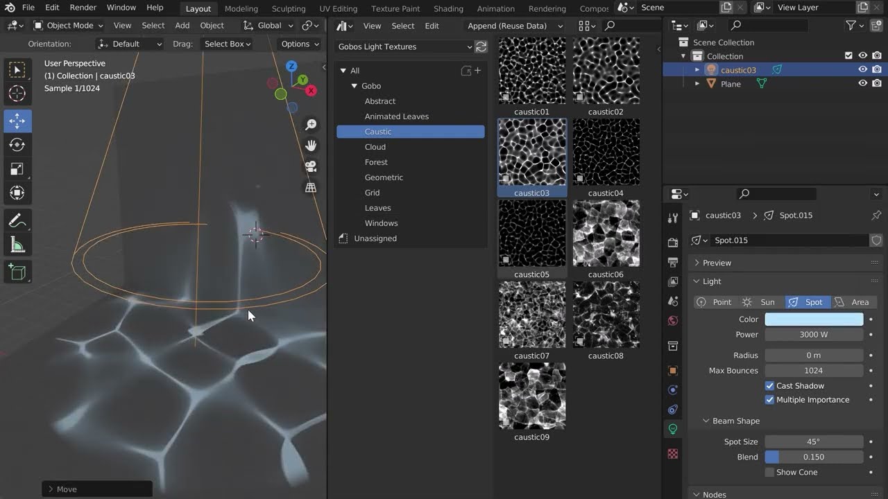 Tutorial Gobos Light Textures