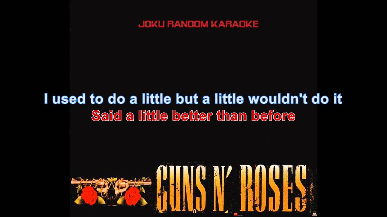 Guns N' Roses - Mr. Brownstone [Karaoke]