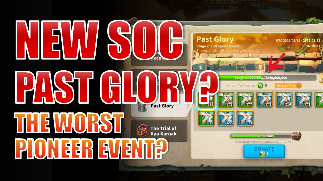 Why Did Lilith Do this...? NEW Pioneer Past Glory That Doesn't Make Sense!?  | Rise of Kingdoms