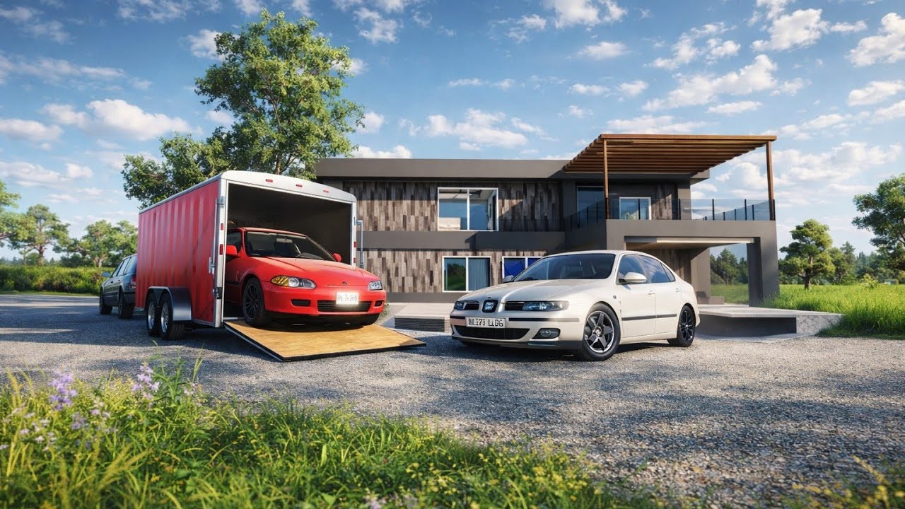 SEAT TOLEDO 1.9 TDI Towing HONDA CIVIC 1.6 VTEC - BeamNG Drive | RP