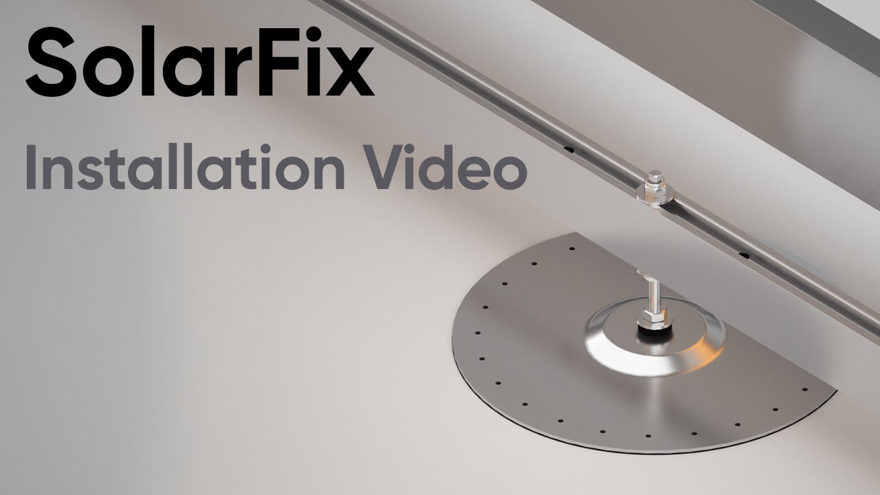 SolarFix - Ballast-free Fixation (Installation Video)