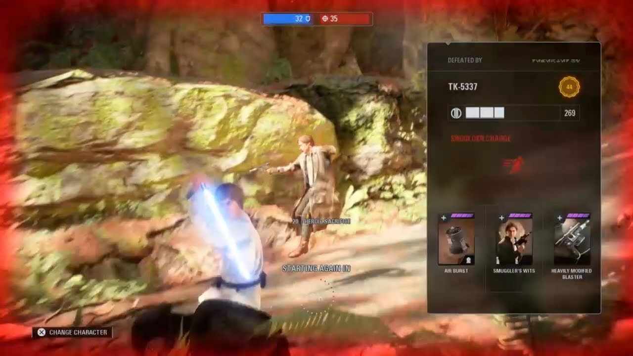Star Wars Battlefront 2 - Toxic Player Gets Overconfident But Instantly Regrets It