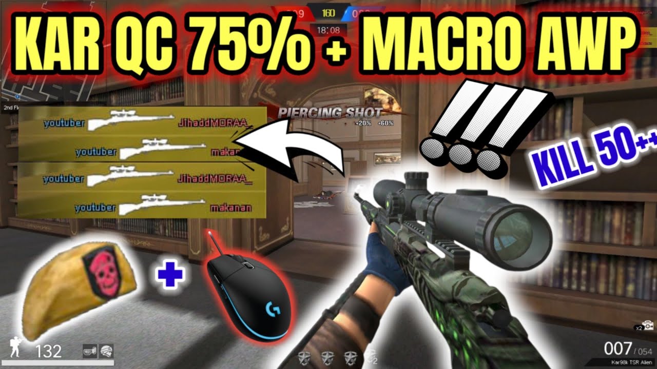 AWP ONLY PAKAI KAR QC 75% + MACRO AWP?!! MUSUH AUTO KABUR SEMUA KELUAR ROOM! -Pointblank Indonesia