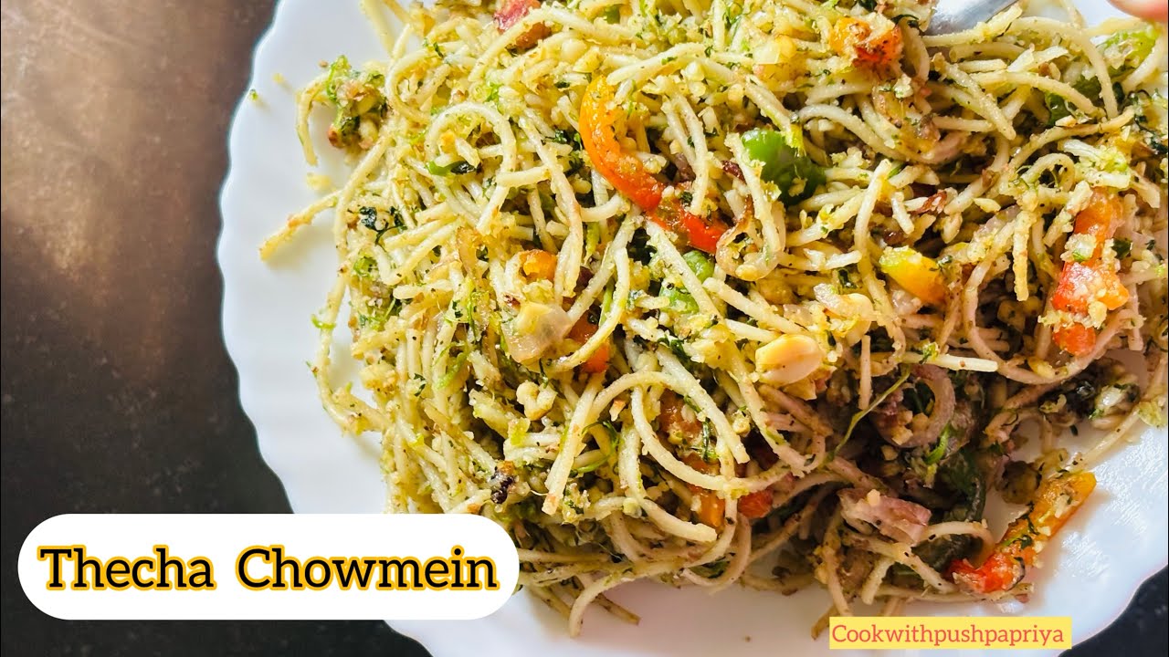 Spicy Thecha Chowmein 🌶️ | Garlic Chilli Desi Style Noodles | Fusion Recipe