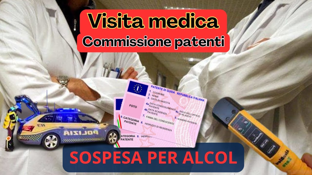 COMMISSIONE MEDICO LEGALE PATENTE sospesa per alcol... come funziona? che analisi fanno? #patente