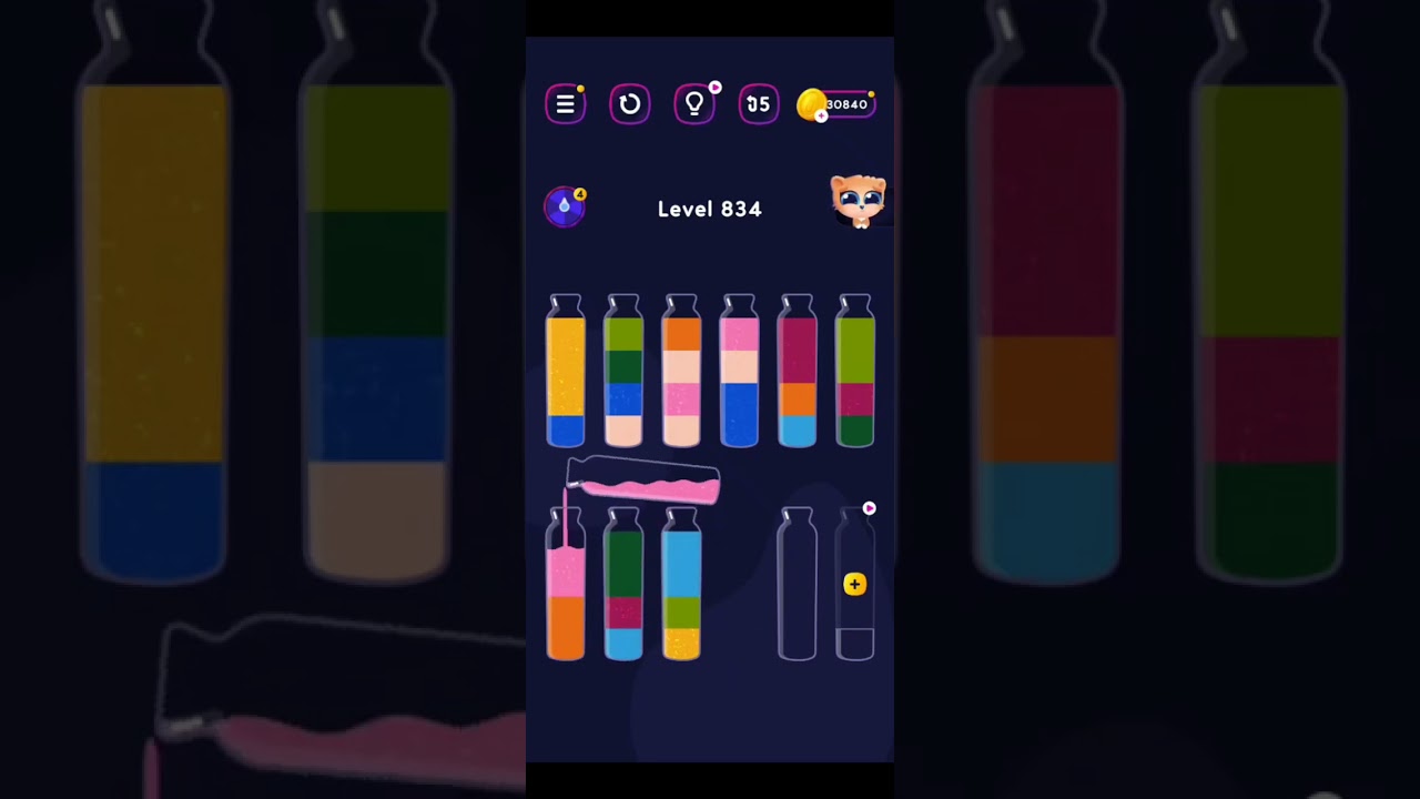 Get Color Water Sort Puzzle Level 831 to Level 835