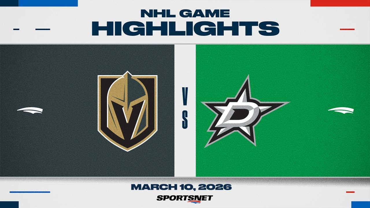 NHL Highlights | Golden Knights vs. Stars - March 10, 2026
