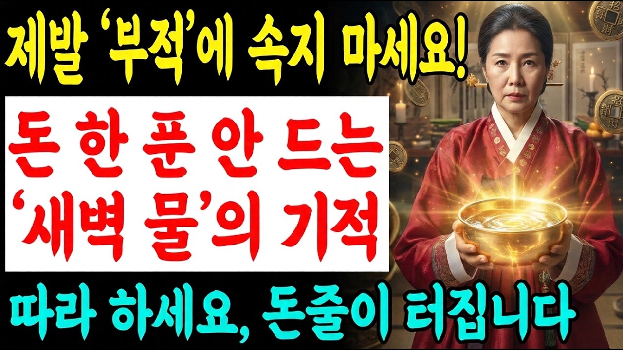 부적사느라 제발 돈 그만 쓰세요! 무당도 몰래 하는 공짜 '돈복 폭발' 비방 공개합니다 | 재물운 | 부처님말씀 | 풍수지리 | 사주팔자