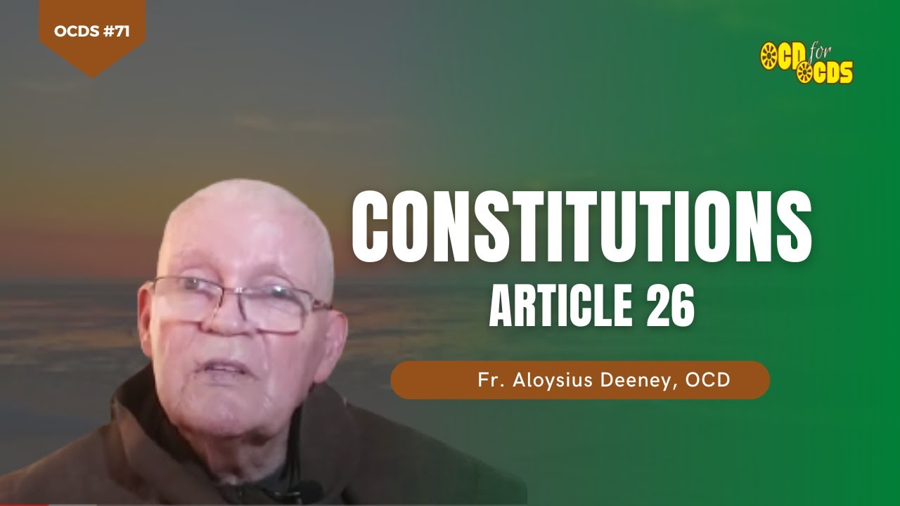 OCDS #71 - Constitutions Article 26