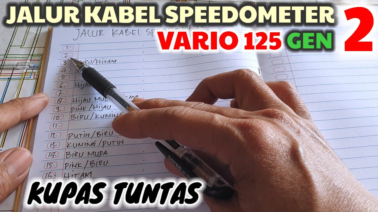 Jalur kabel speedometer vario 125 Gen 2 @yudikakakeke5974 