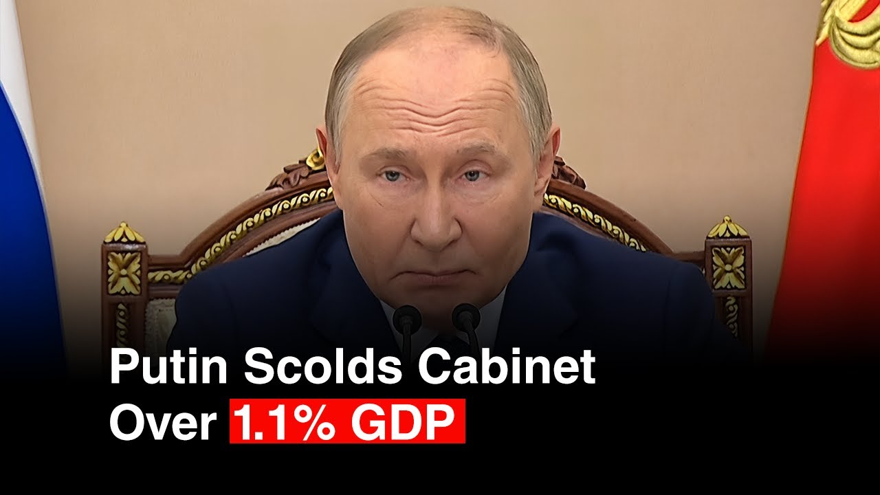 Vladimir Putin Slams Officials Over Russia's Weak 1.1% GDP Growth