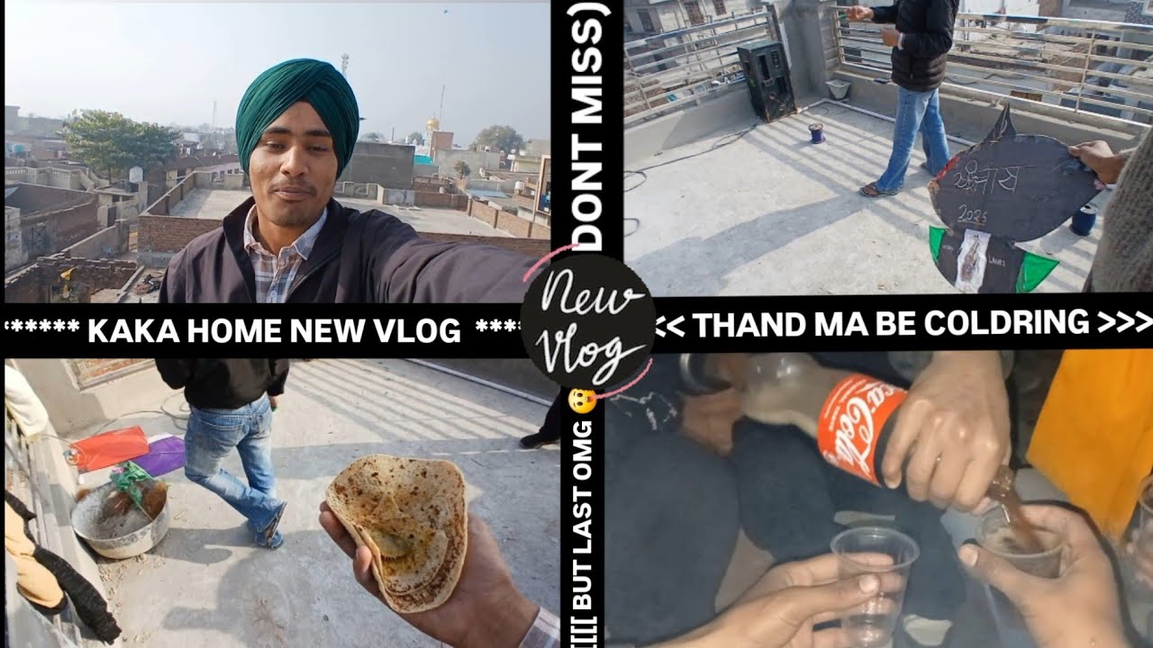 Thand Mein Bhi Cold 😱 | Kaka Chhat Se Gir Gaya | Full Masti Vlog #WinterVlog #KakaVlog #AccidentVlog