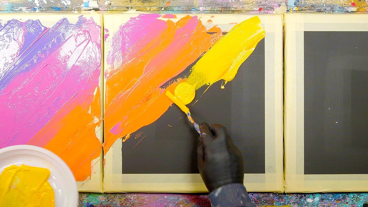 RAINBOW / PALETTE KNIFE / ABSTRACT PAINTING | Sanctus