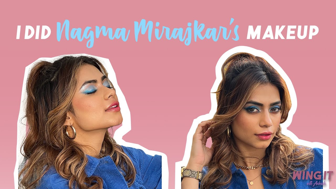 Blue Eye Makeup Tutorial | Glam makeup ft @Nagma Mirajkar | Wing It With Ankush