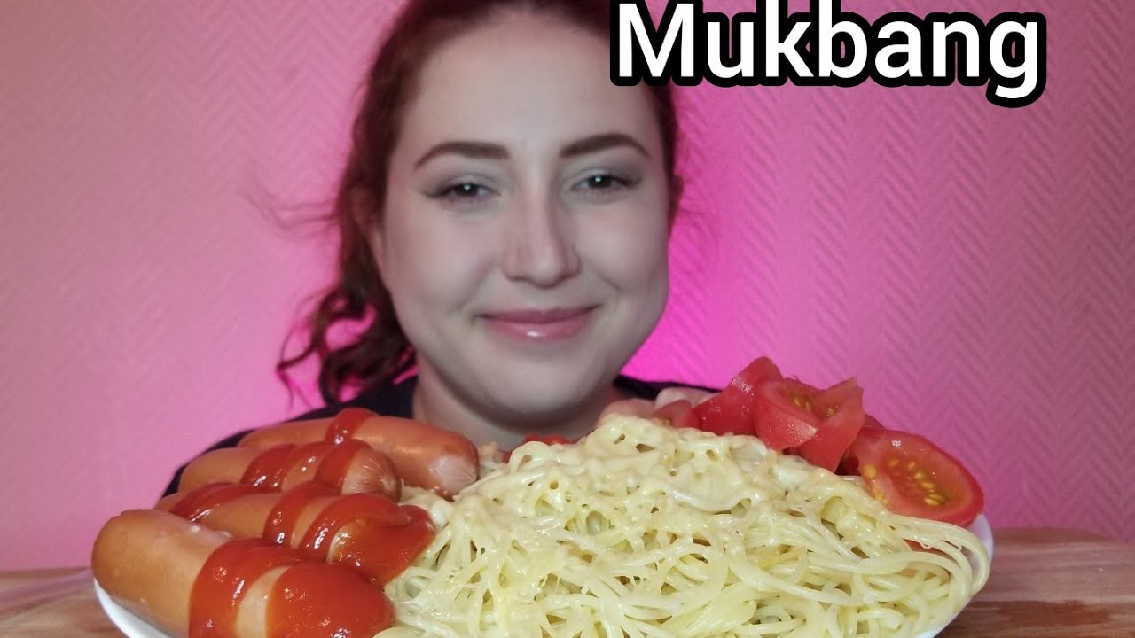 МАКАРОНЫ СОСИСКИ МУКБАНГ АСМР | SPICY   MUKBANG ASMR  먹방 eatingshow