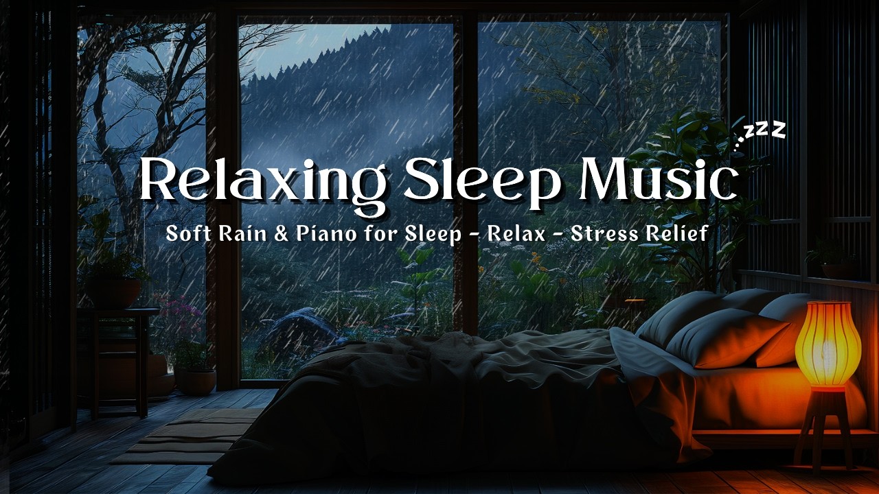 🌙 Deep Sleep Piano Rain Ambience 🌧️ Relaxing Music for Anxiety Relief & Peaceful Night Tonight