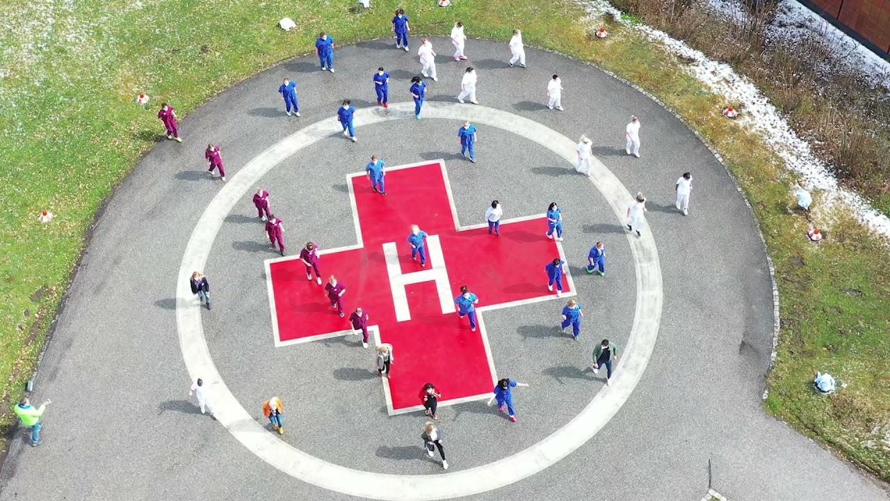 Krankenhaus Trostberg Jerusalema by Drone