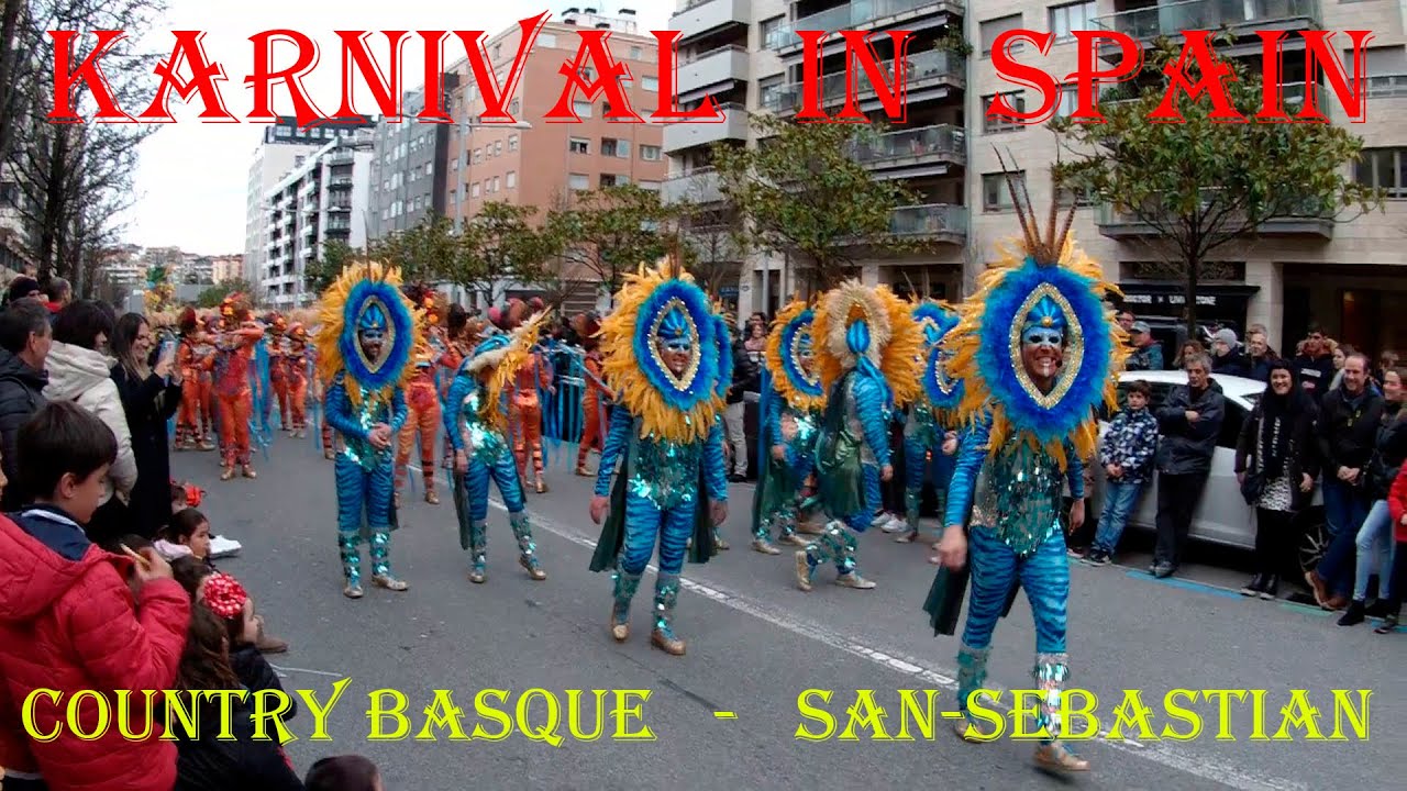 Carnival in Spain. Carnival in the Basque Country. Carnival in San Sebastian in February.