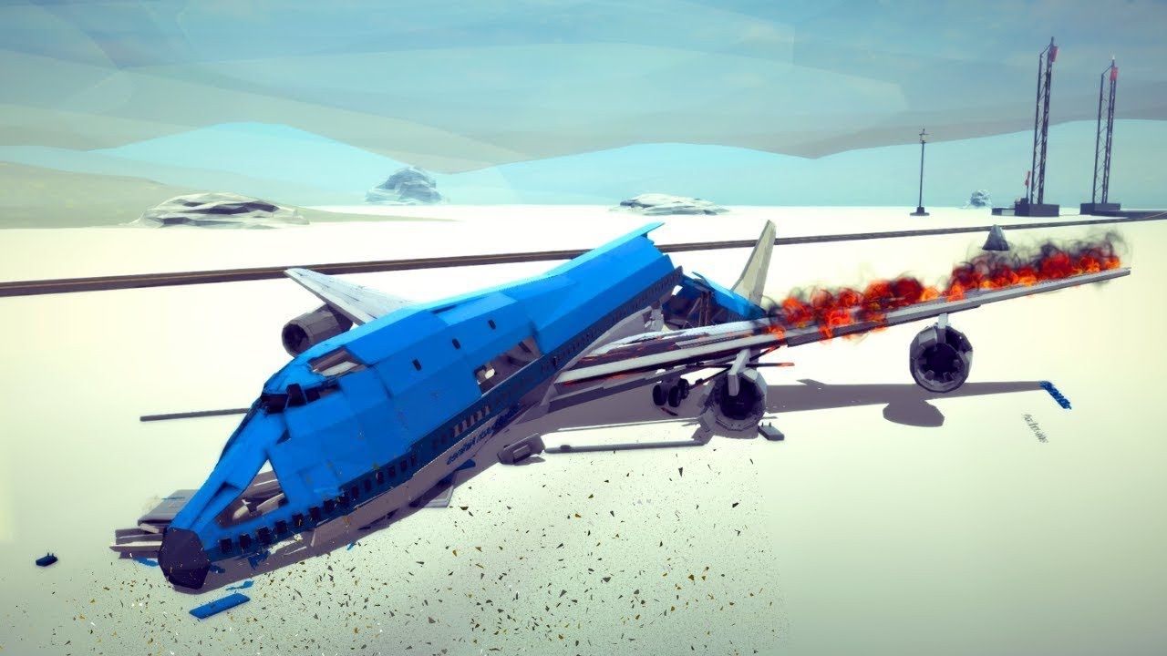 Real Airplane Disasters and Brutal Crashes #5 | Besiege